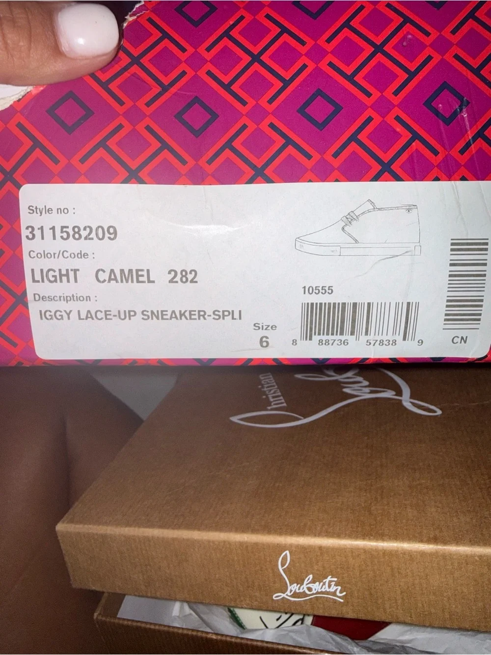 Tory Burch woman's suede High-Top Sneaker — Taupei